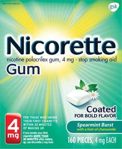 105941XB Nicorette Spearmint Burst 4 mg 160 ct.JPG